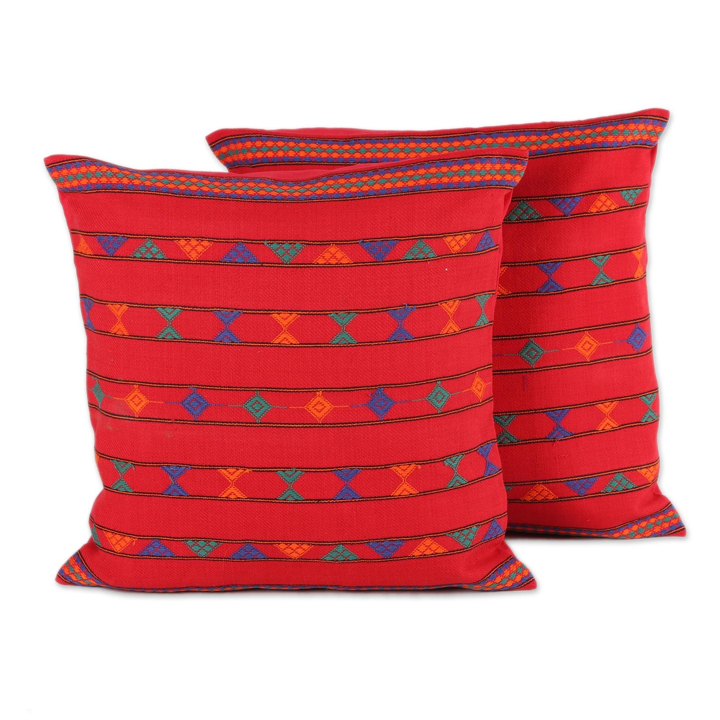 Desert Ruby Red Bollywood Throw Pillow Cover