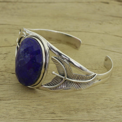 Lapis Lazuli & Sterling Silver Cuff Bracelet