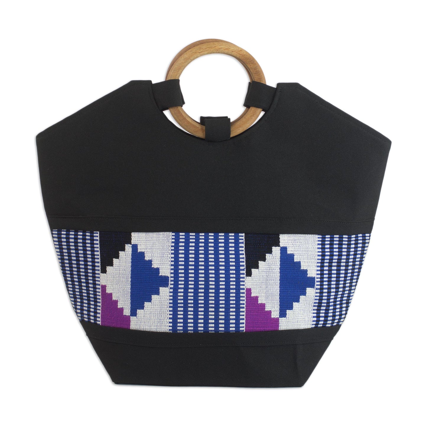 Celestial Harmony Cotton kente tote bag