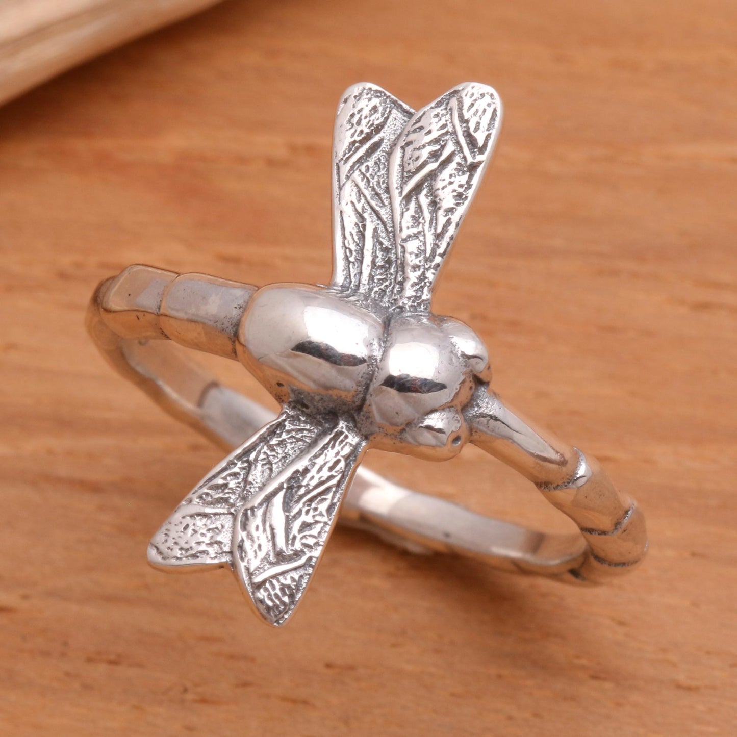 Dragonfly Fortunes Sterling Silver Cocktail Ring