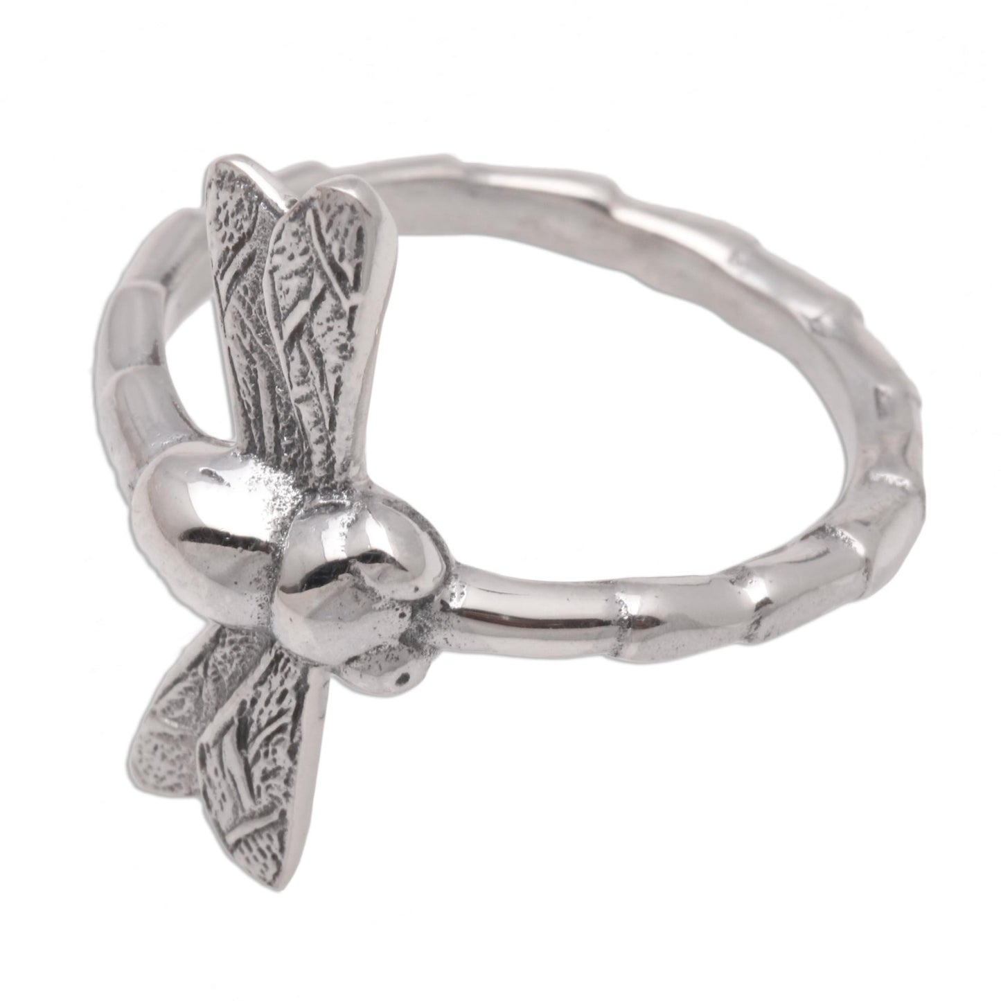 Dragonfly Fortunes Sterling Silver Cocktail Ring