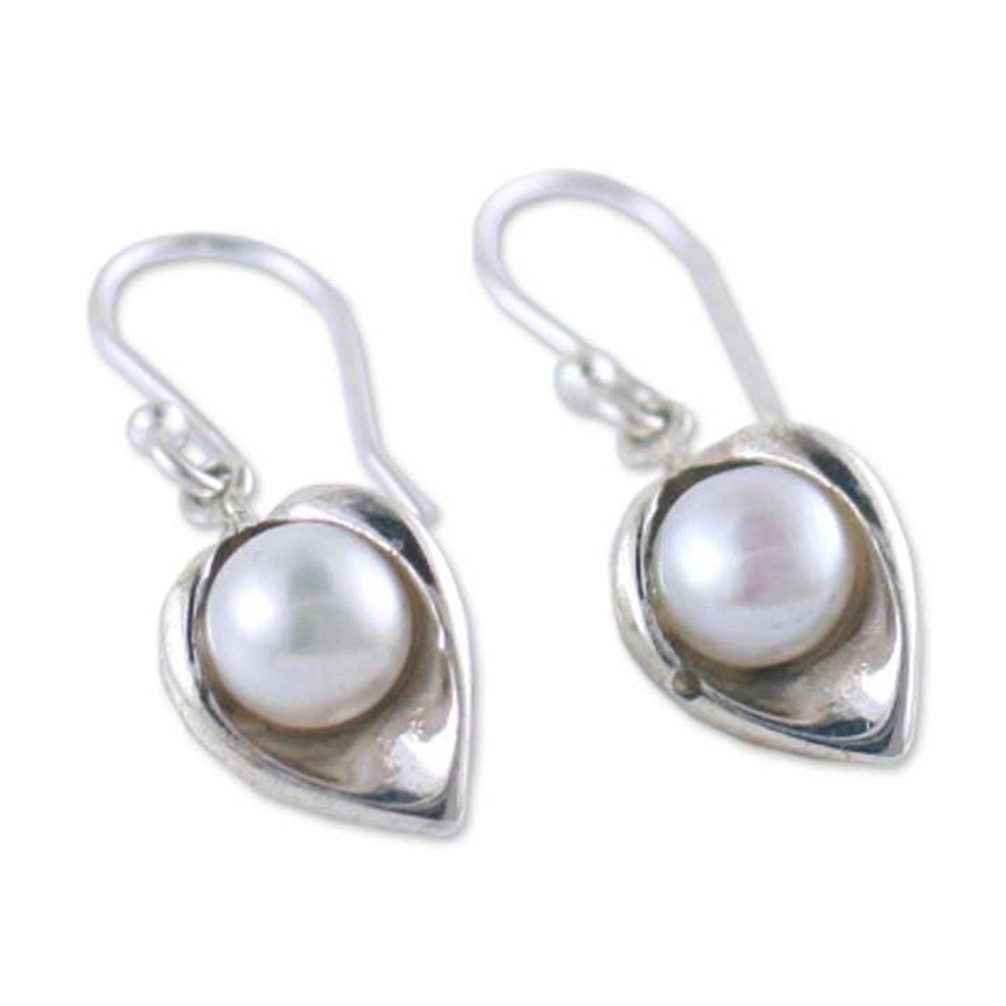 Calla Lily Sterling Silver Earrings