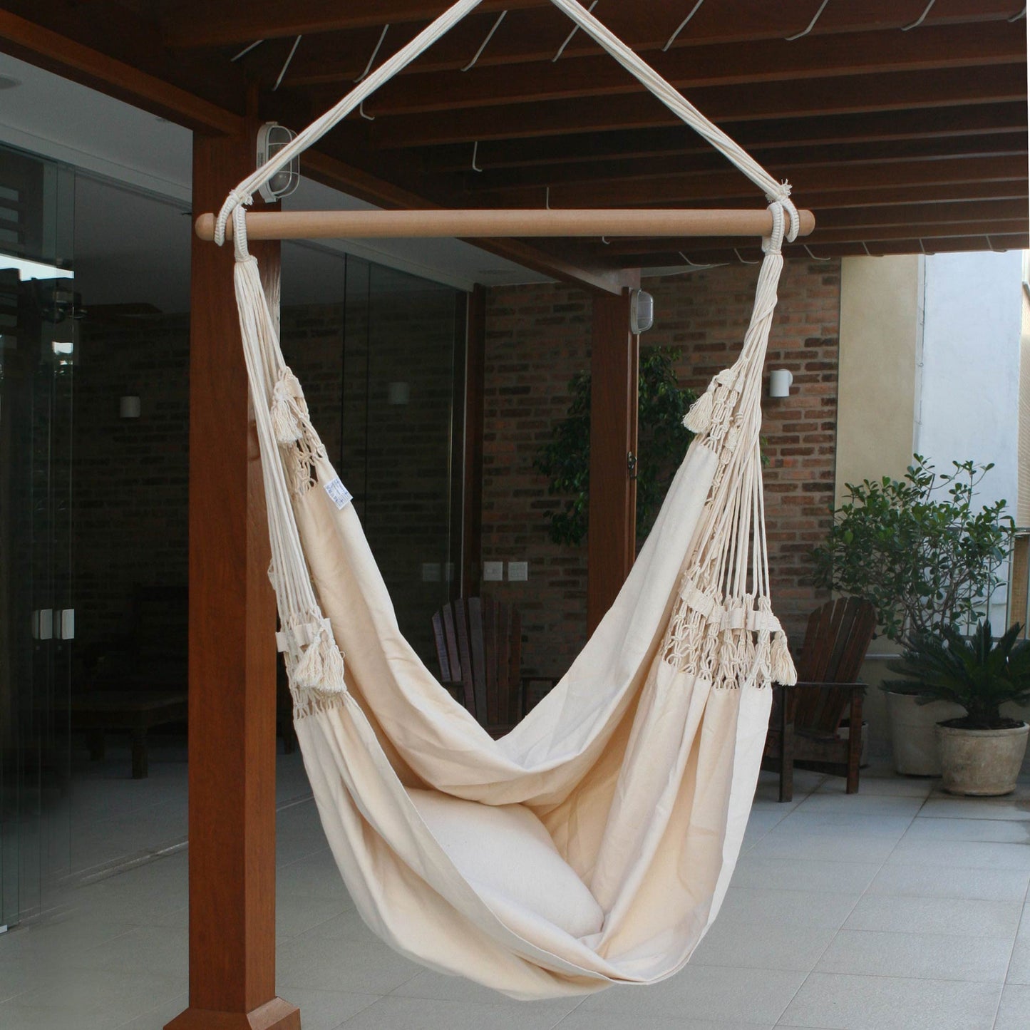 Life's a Balance Cotton Swing Hammock from Brazil