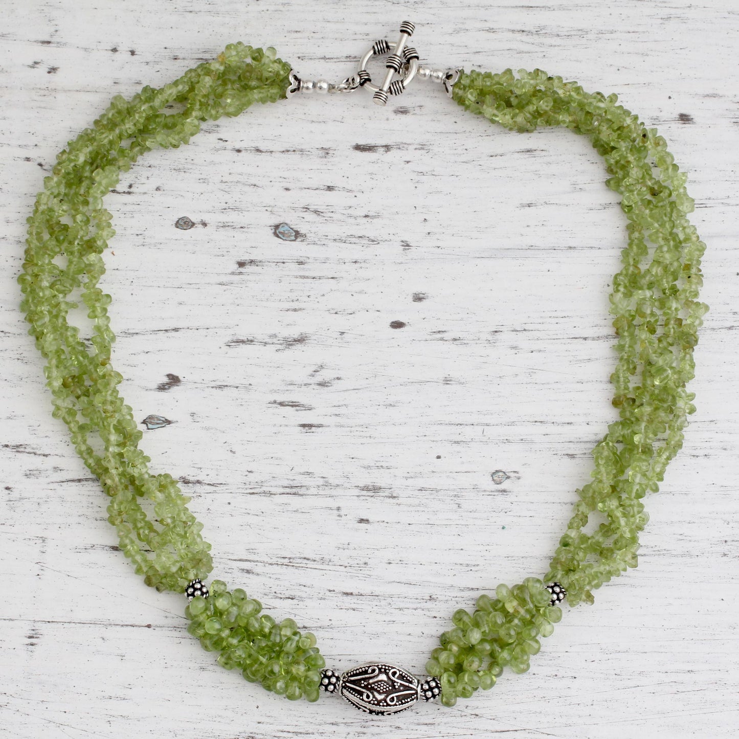 Natural Sophistication Peridot beaded necklace