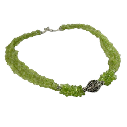 Natural Sophistication Peridot beaded necklace