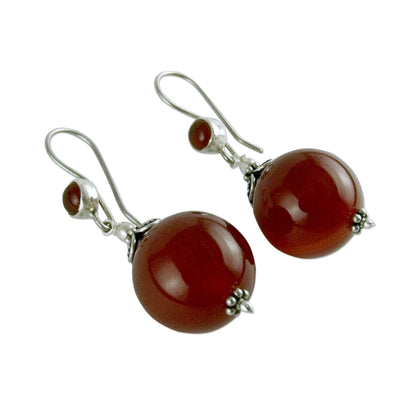 Gujurati Ode Carnelian Dangle Earrings