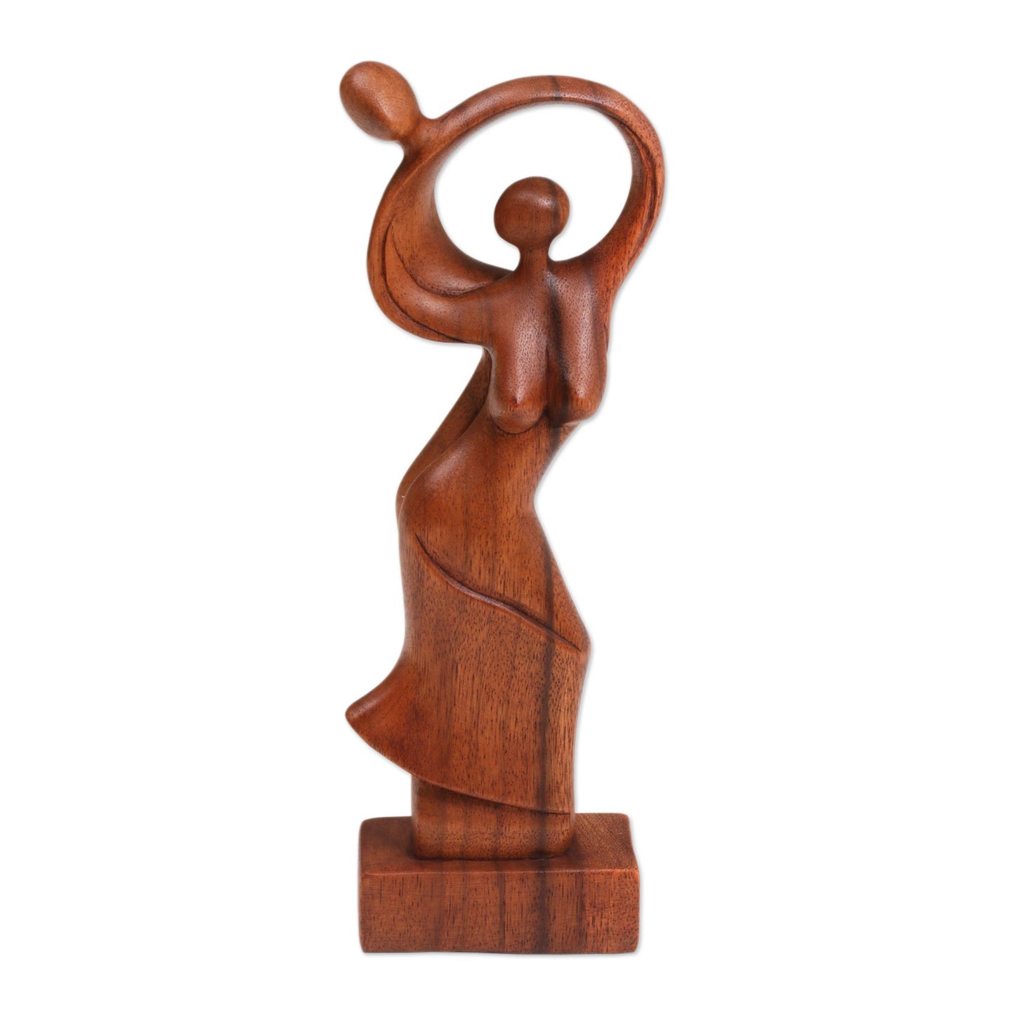 Dancing Couple Romantic Wood Sculpture