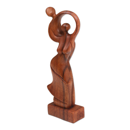 Dancing Couple Romantic Wood Sculpture