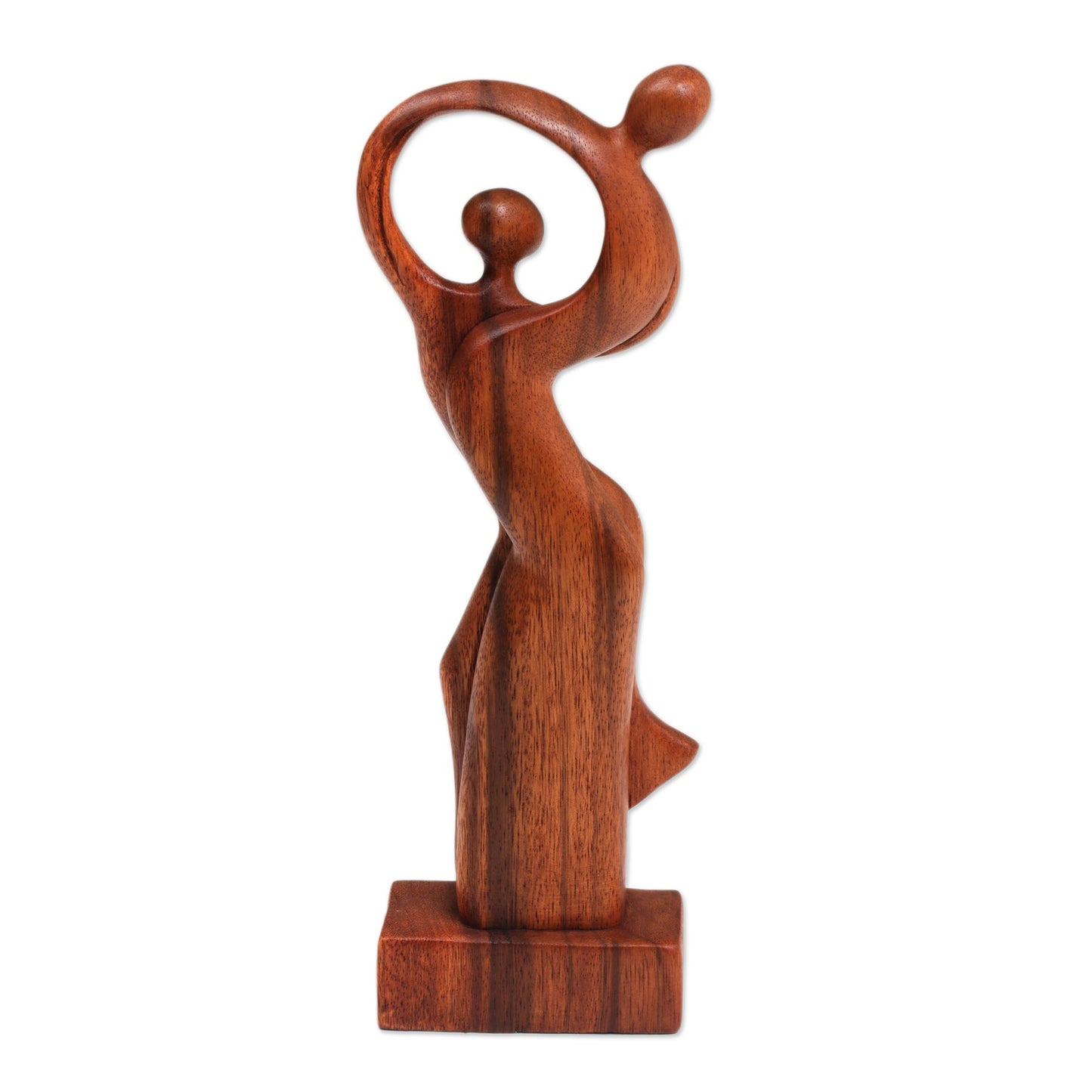 Dancing Couple Romantic Wood Sculpture