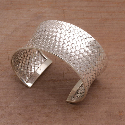 Circle of Joy Sterling silver cuff bracelet