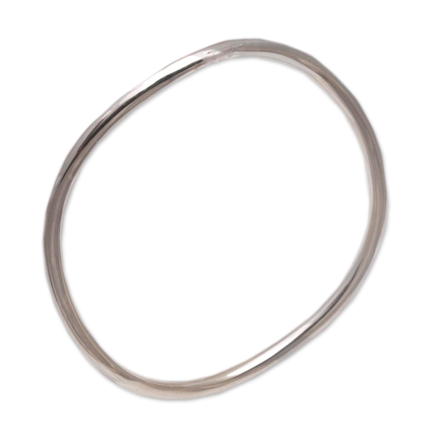 Sleek & Chic Sterling Silver Bangle Bracelet