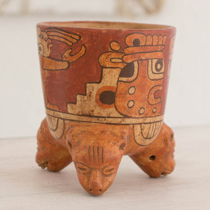 Maya Divinity Ceramic Vessel