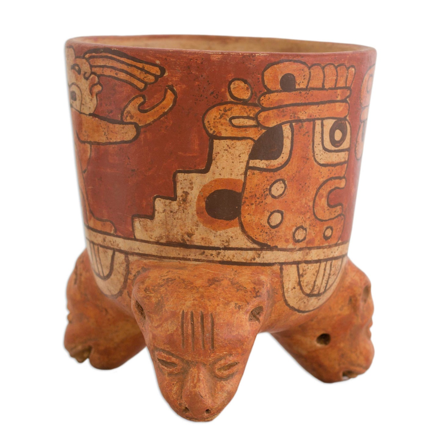 Maya Divinity Ceramic Vessel