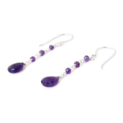 Passion Purple Lady Amethyst Earrings