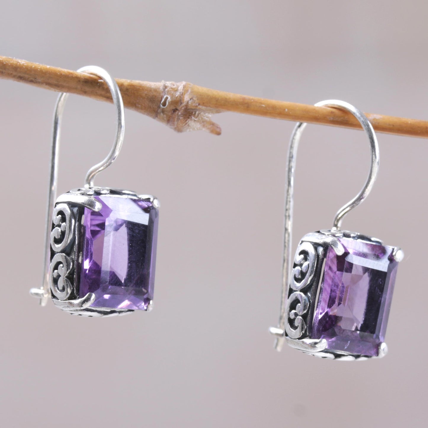 Imagine Amethyst & Sterling Silver Earrings