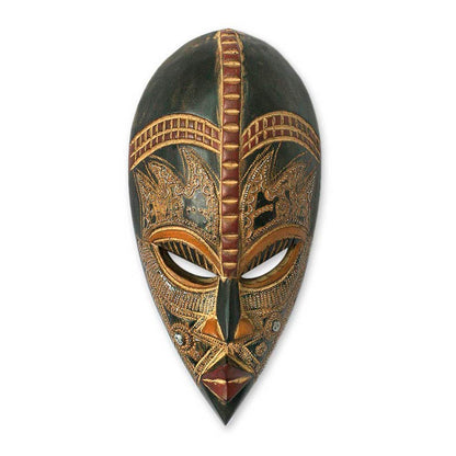 King's Companion Wood Wall Mask