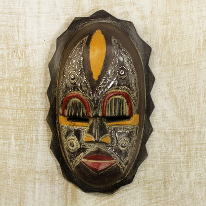 Heart of Grief Nigerian Wood Wall Mask