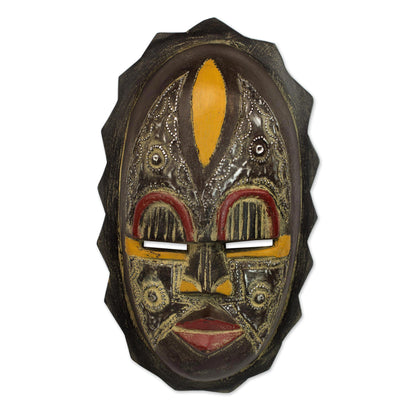 Heart of Grief Nigerian Wood Wall Mask