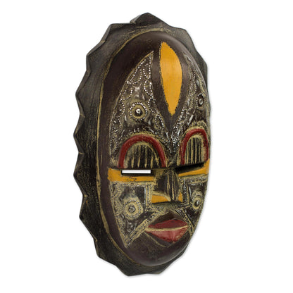 Heart of Grief Nigerian Wood Wall Mask