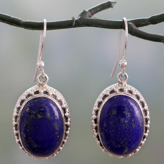 Blue Mystique Hand Crafted Sterling Silver and Lapis Lazuli Earrings