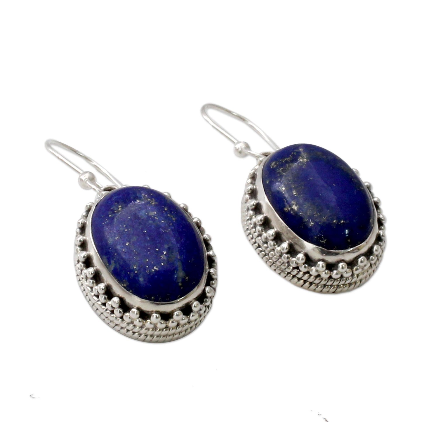 Blue Mystique Hand Crafted Sterling Silver and Lapis Lazuli Earrings