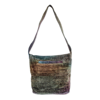 NOVICA - Bamboo Chenille Shoulder Bag