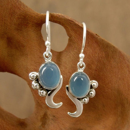 Hindu Harmony Sterling Silver Earrings