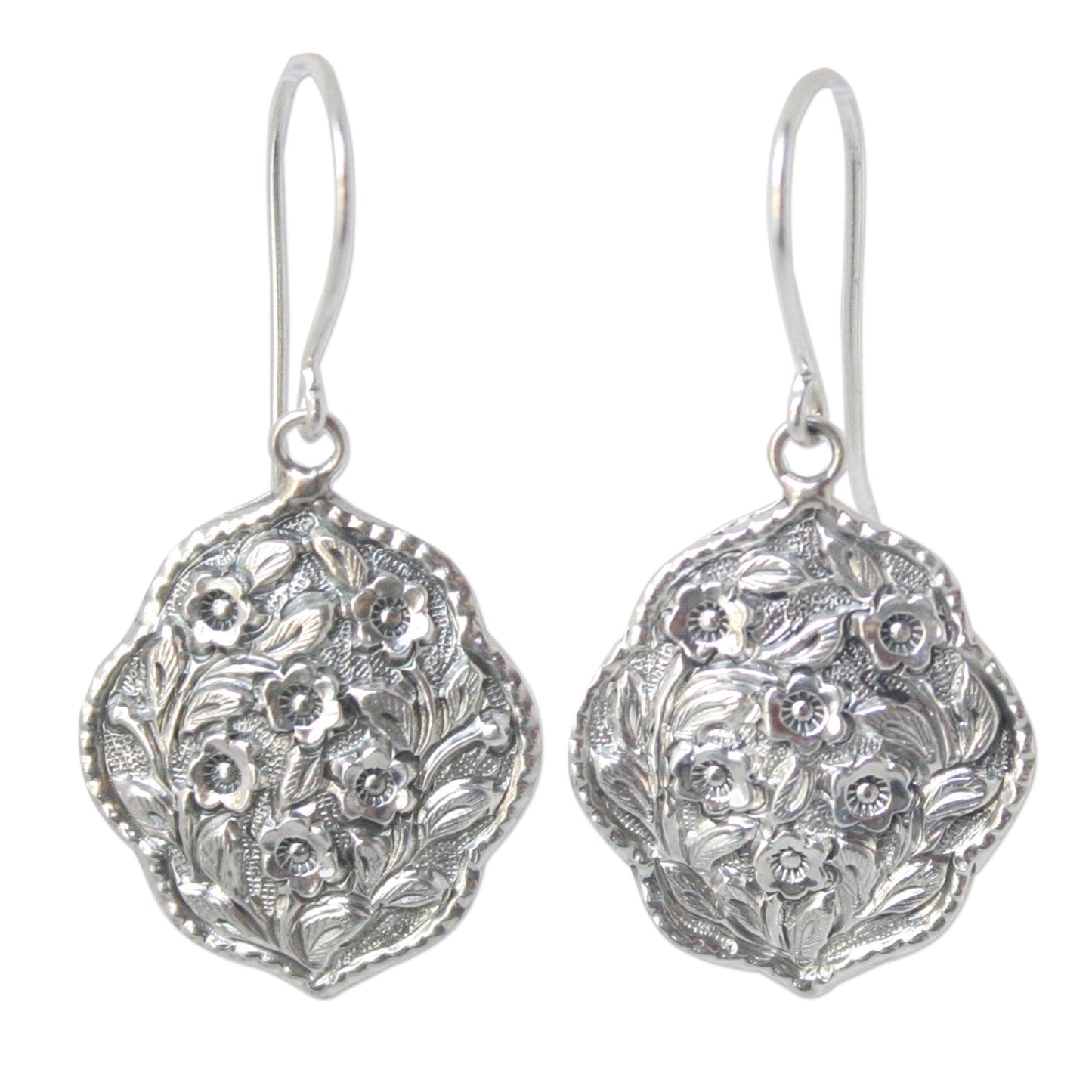 Spring Bouquet Sterling Silver Flower Earrings