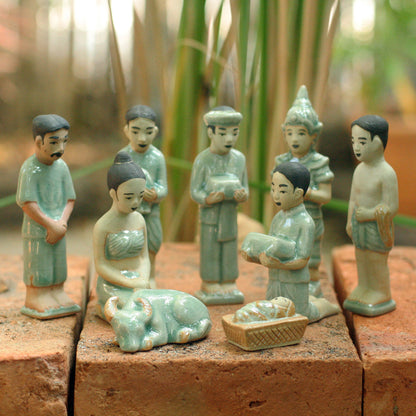 Thai Christmas Holiday Nativity Scene