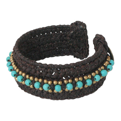 Thai Supreme Turquoise Colored Cuff Bracelet