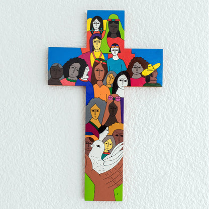 Peace on Earth Large Wood Wall Cross