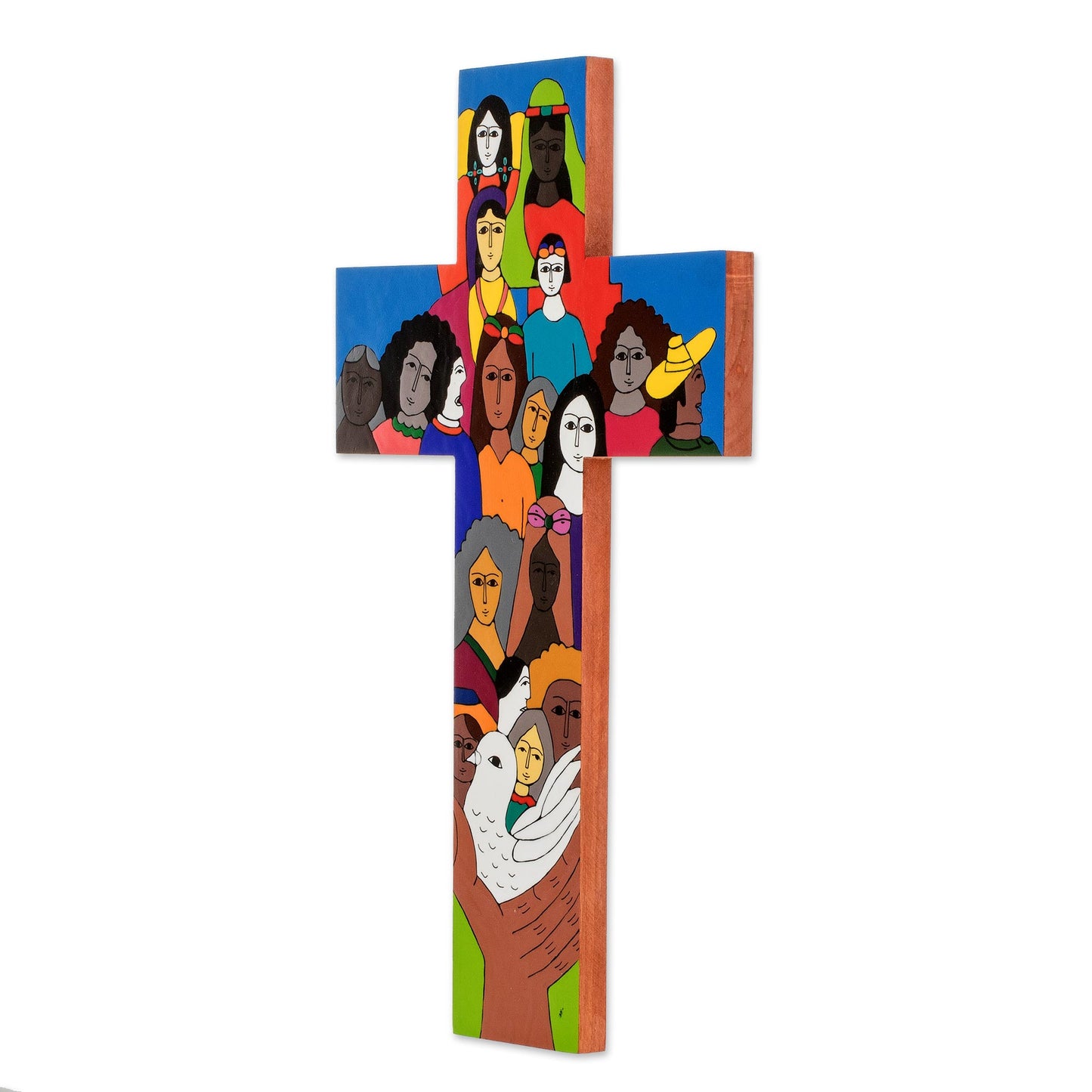 Peace on Earth Large Wood Wall Cross