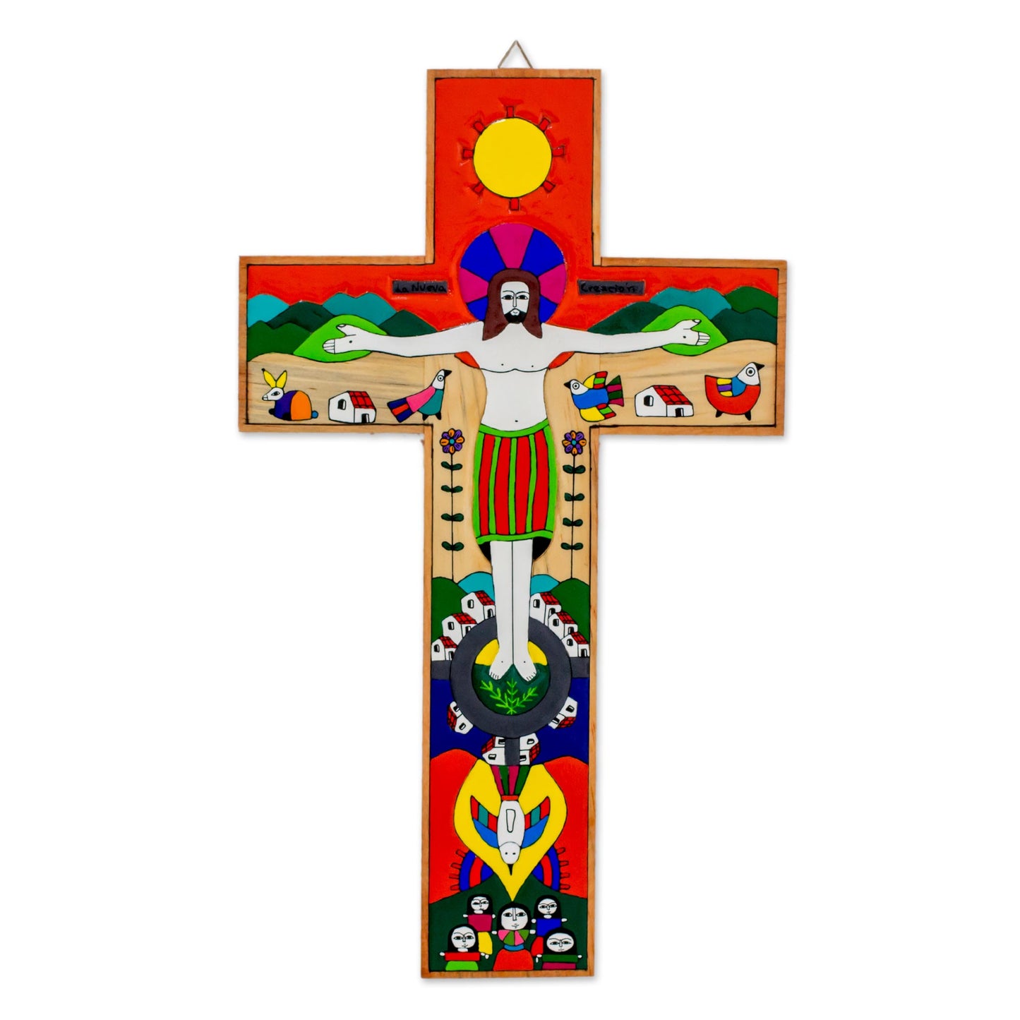 New Creation Handcrafted Christianity Wood Cross