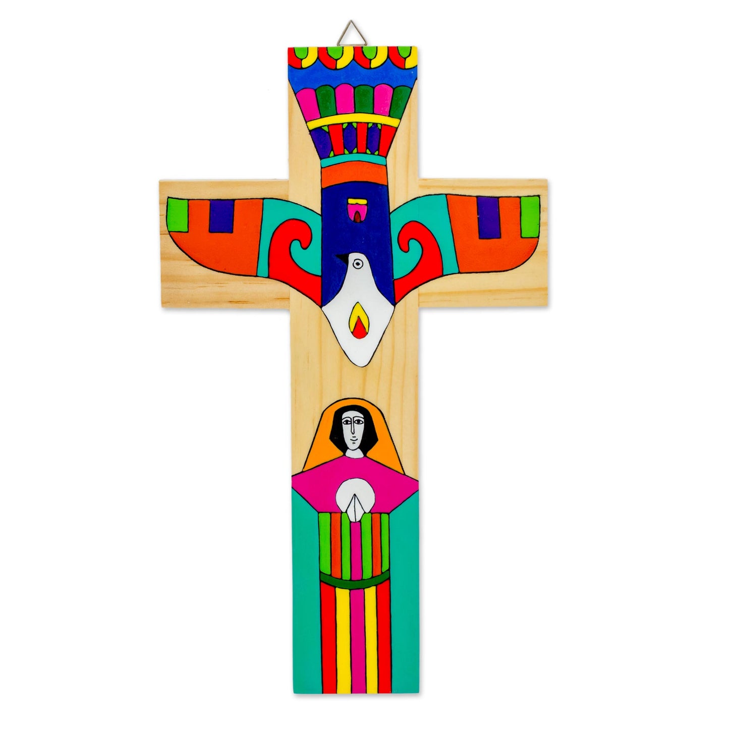 Holy Spirit Religious Wood Wall Cross