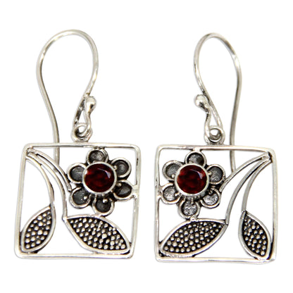 Bali Daisy Sterling Silver Earrings