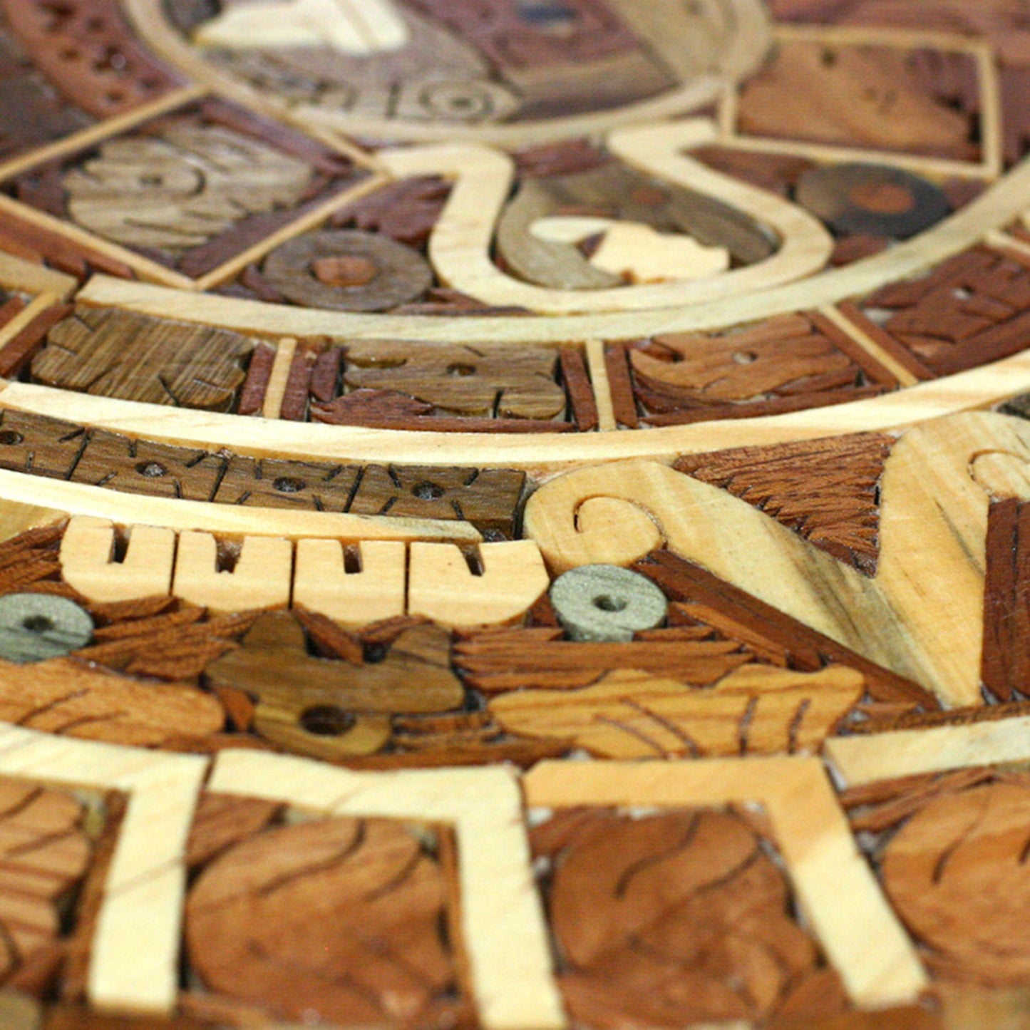 Aztec Calendar Central American Archaeological Wood Calendar