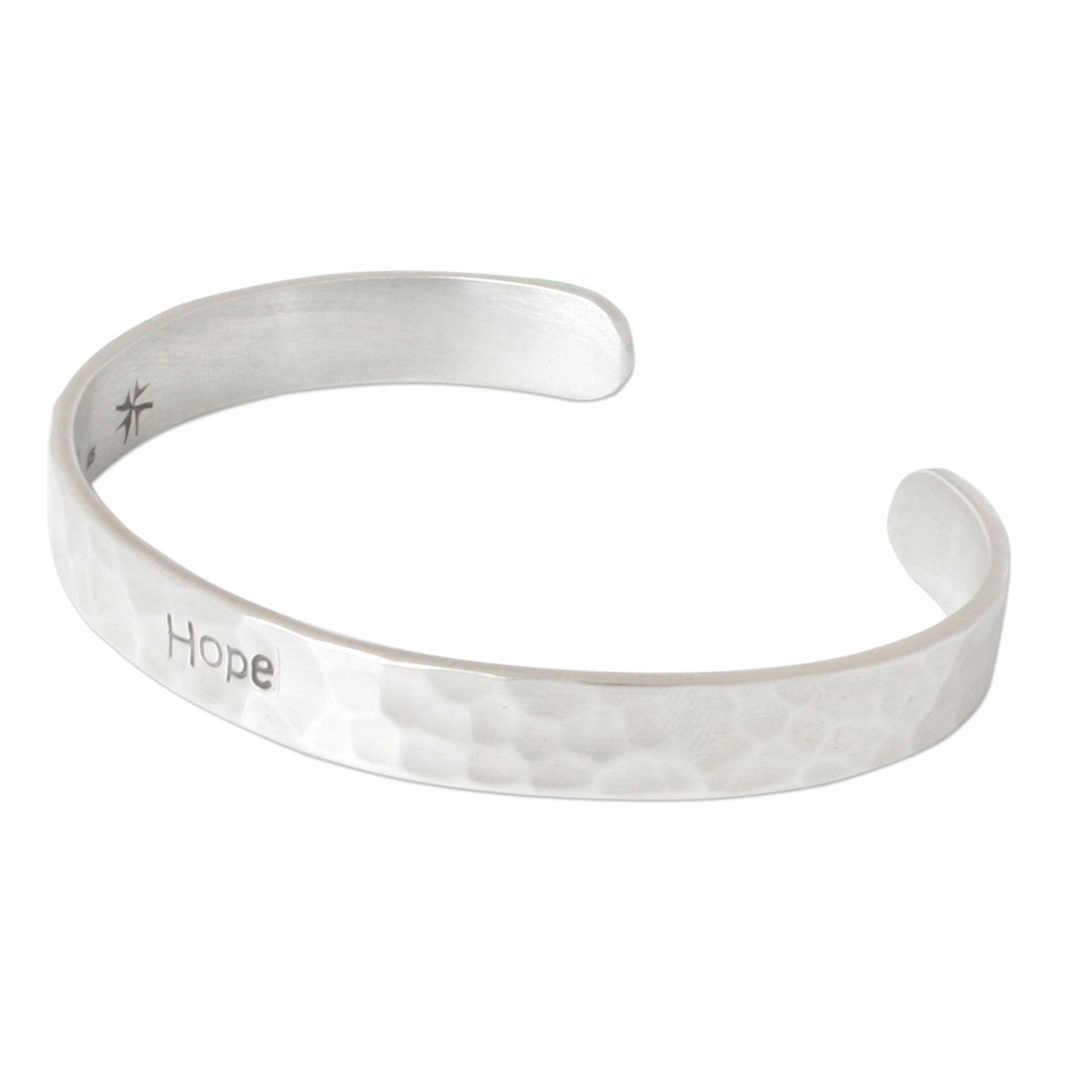 Hope Sterling Silver Cuff Bracelet