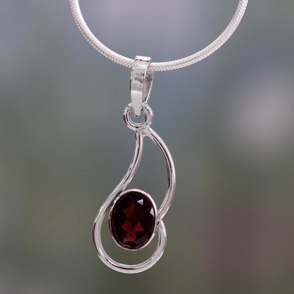 Forever Scarlet Garnet Necklace