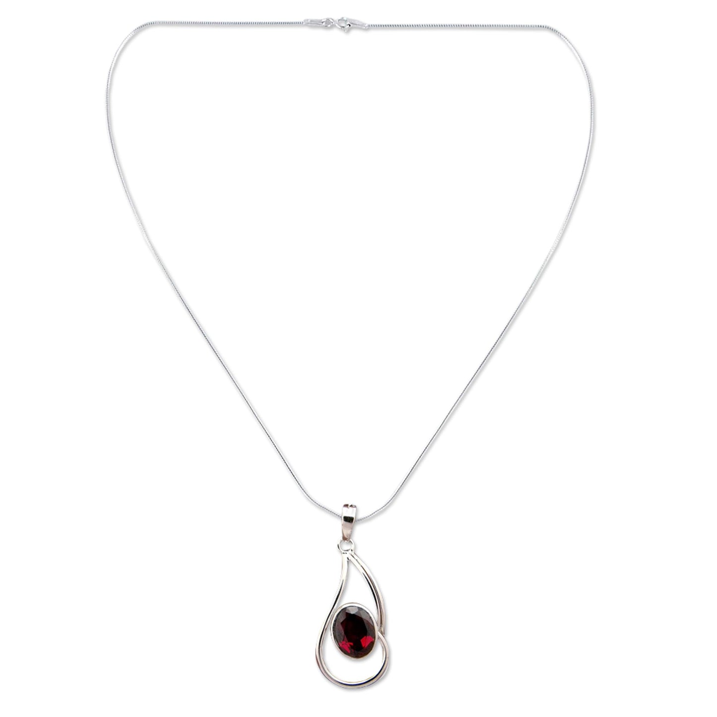 Forever Scarlet Garnet Necklace