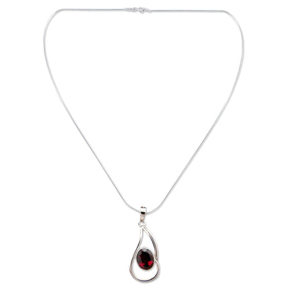 Forever Scarlet Garnet Necklace