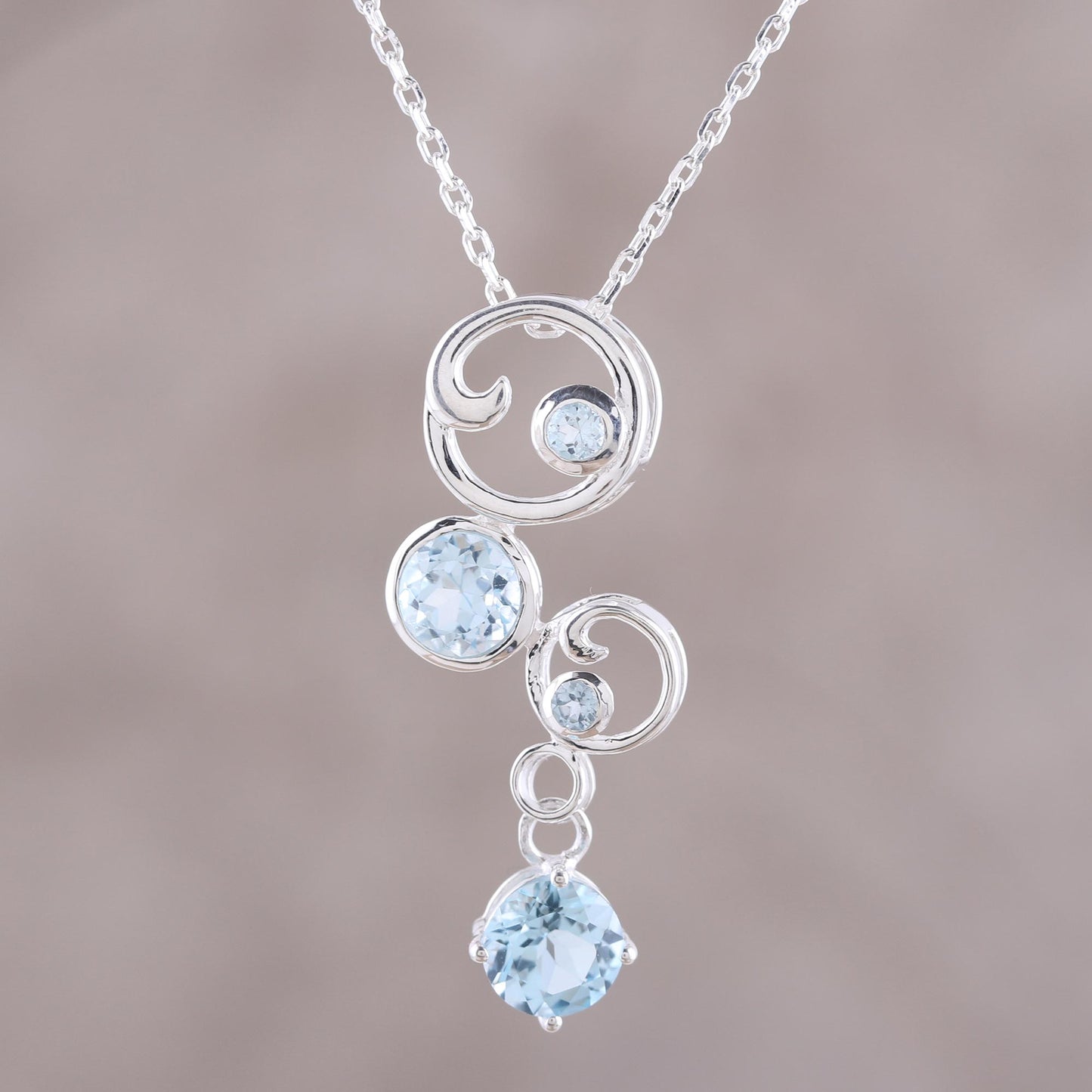 In Circles Sterling Silver Necklace