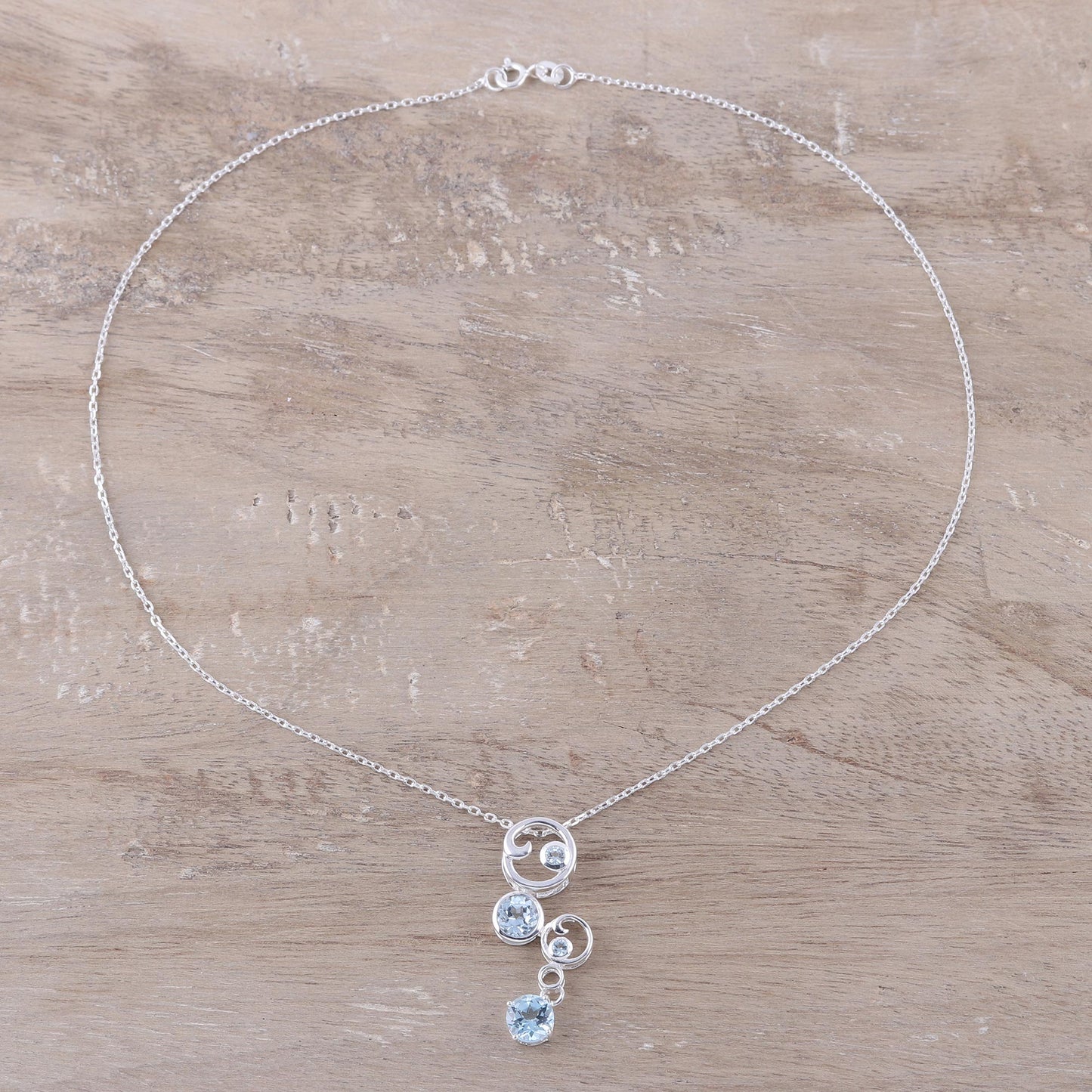In Circles Sterling Silver Necklace