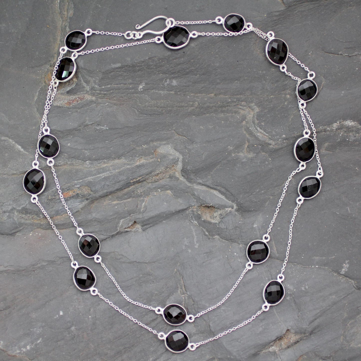 Duduma Majesty Smoky Quartz Silver Necklace