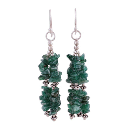 Rejoice Aventurine Beaded Waterfall Earrings