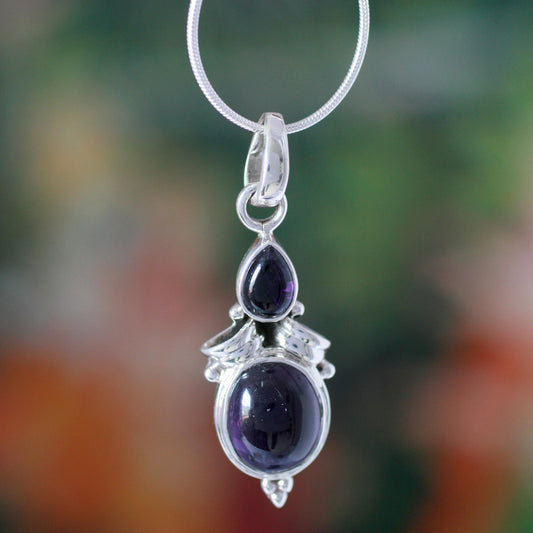 Mumbai Lilac Amethyst pendant necklace