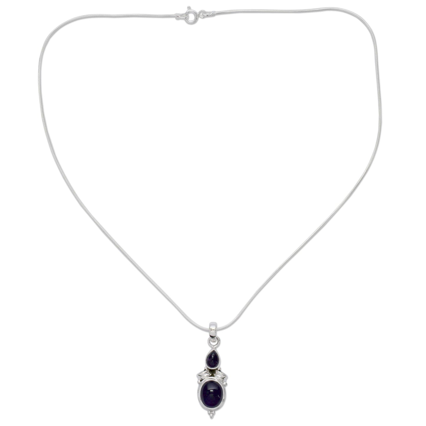 Mumbai Lilac Amethyst pendant necklace