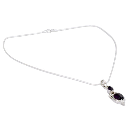 Mumbai Lilac Amethyst pendant necklace