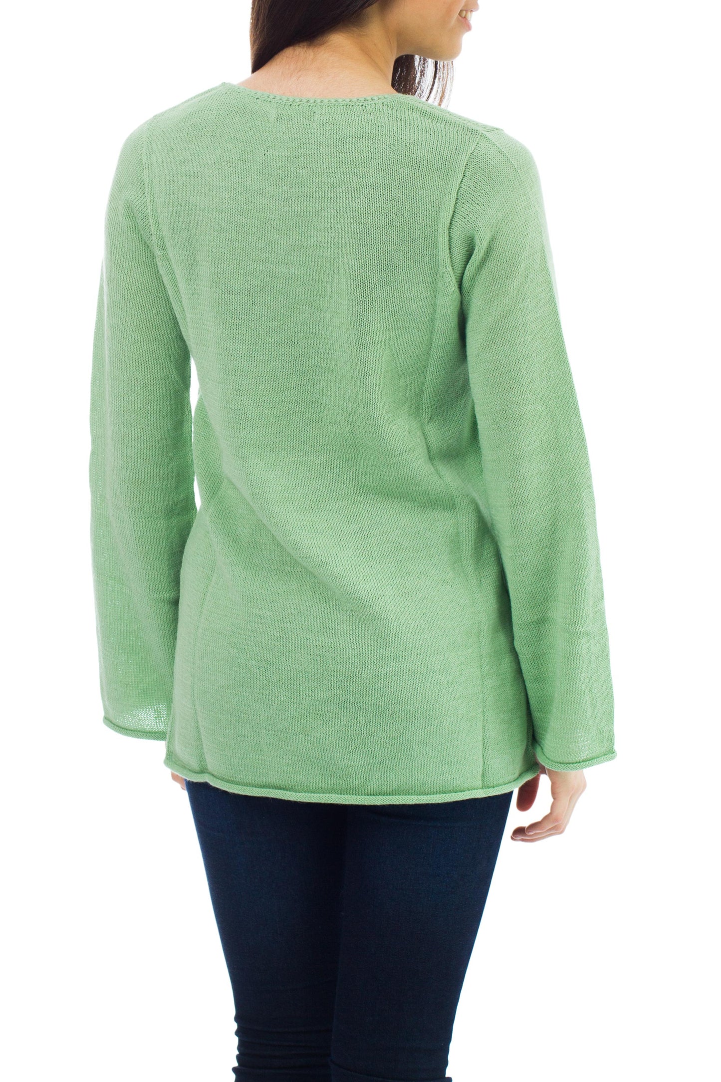 Mint Charisma Women's Alpaca Wool Blend Pullover Sweater