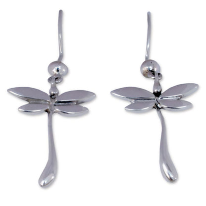 Dragonfly Mystery Sterling Silver Earrings