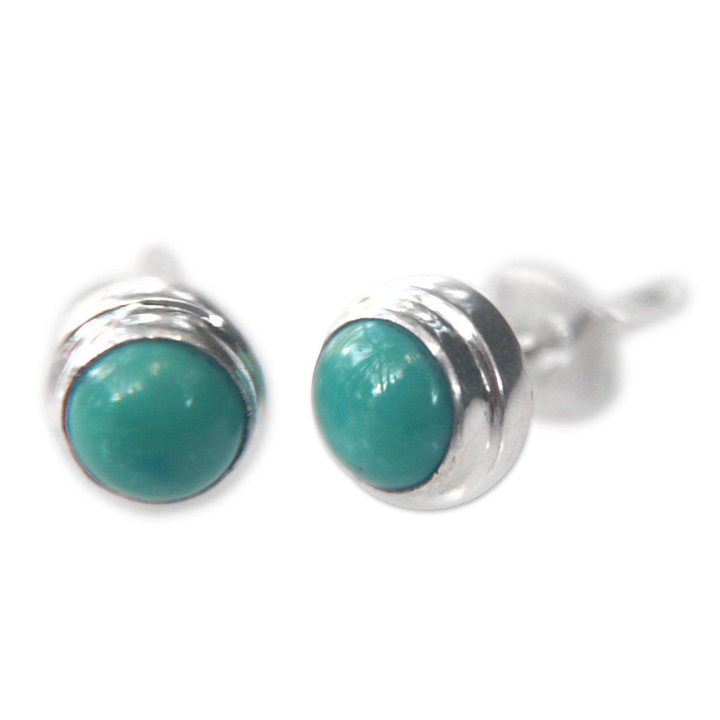 Blue Moon Turquoise Stud Earrings